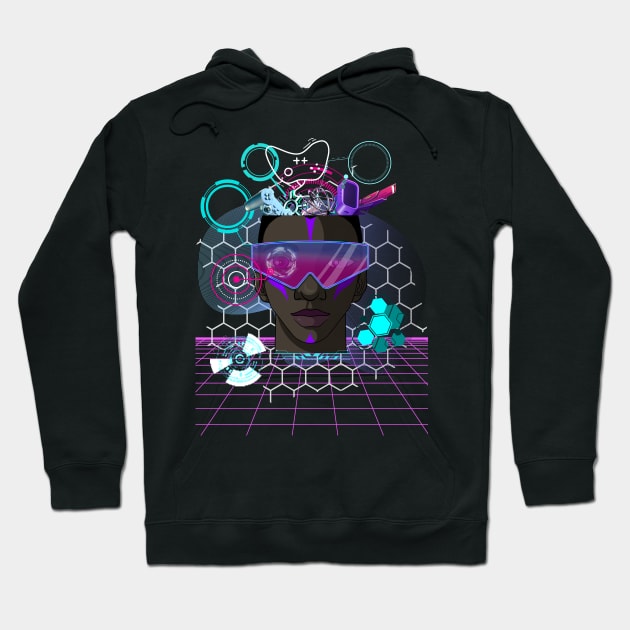 FUTURISTIC TOP GAMER DESIGN Hoodie by The C.O.B. Store